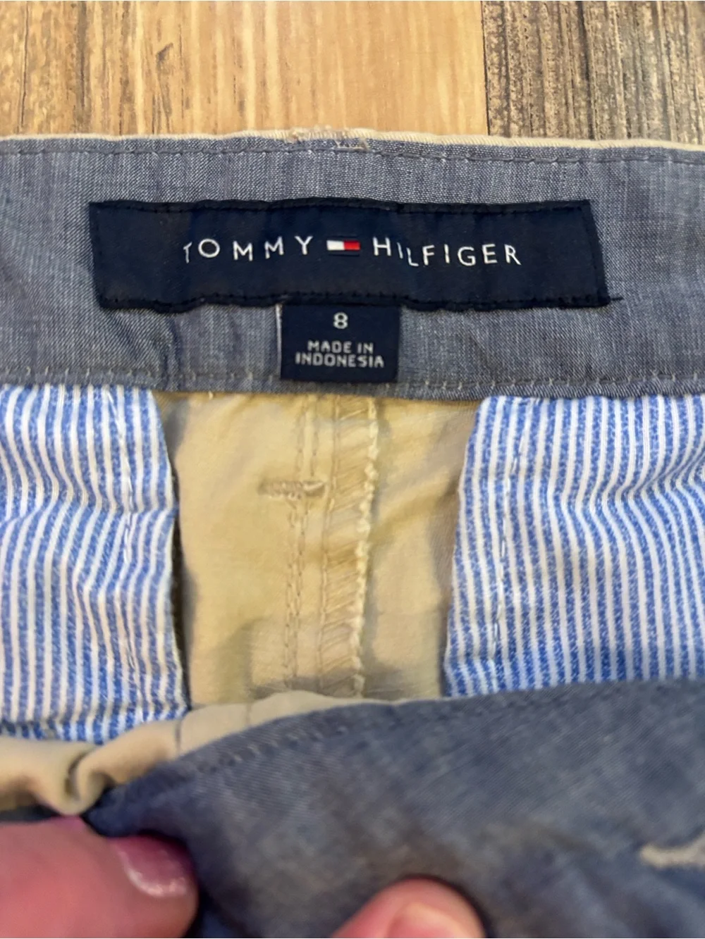Tommy Hilfiger Khaki Shorts - Size 8